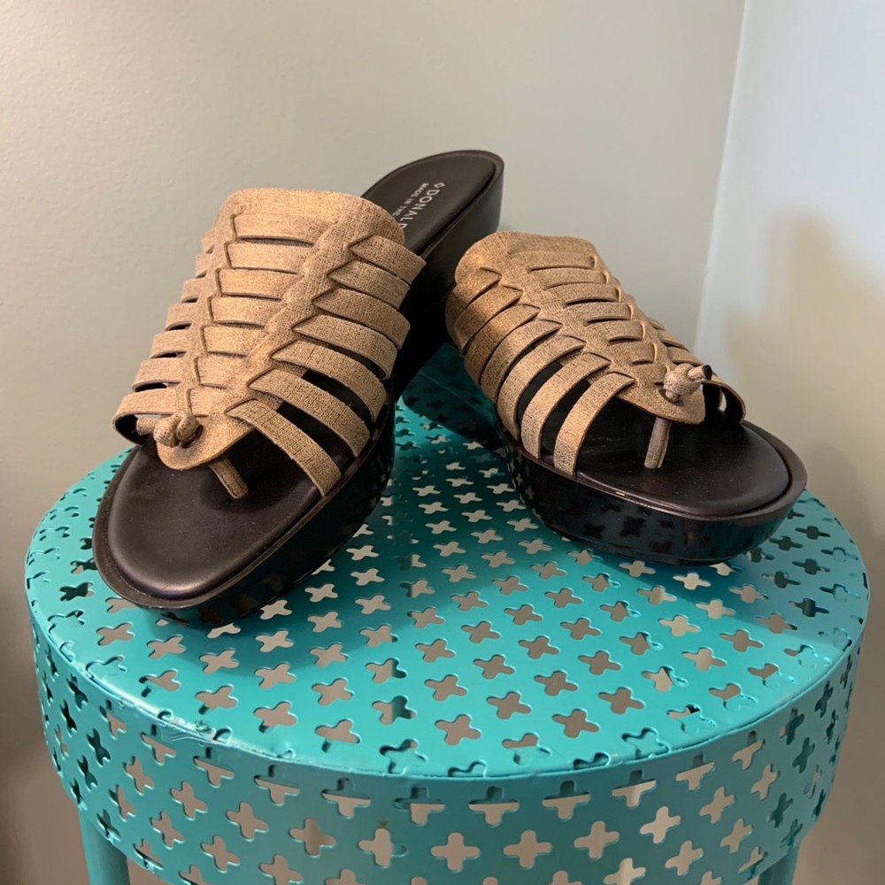 Donald J Pliner ladies  wedge sandals size 9